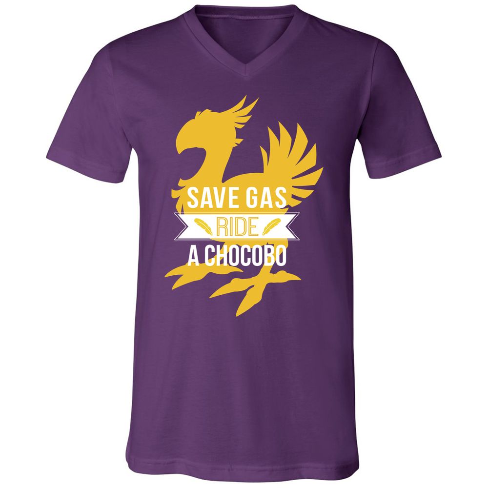 Unisex V-Neck T-Shirt - 7GPKDMGA - Team Purple - 9