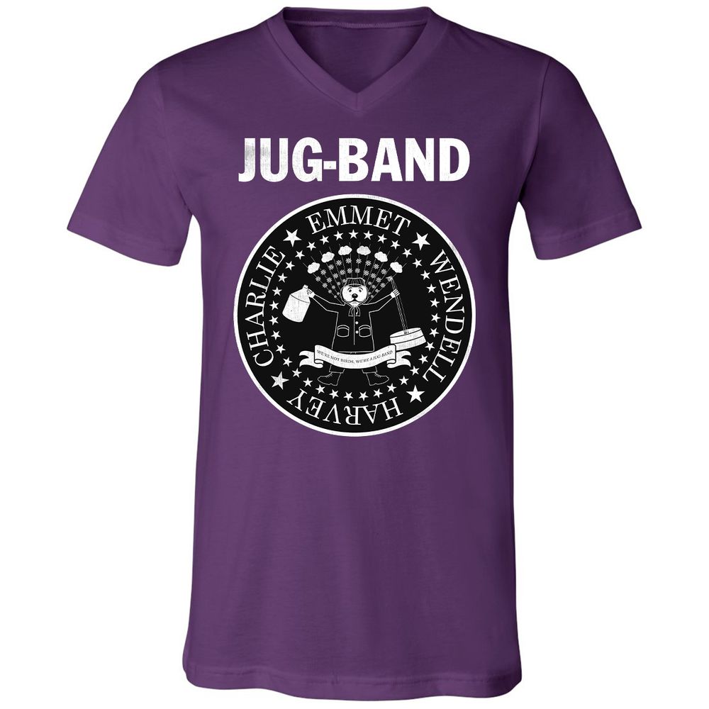 Unisex V-Neck T-Shirt - VHY3TU7U - Team Purple - 9