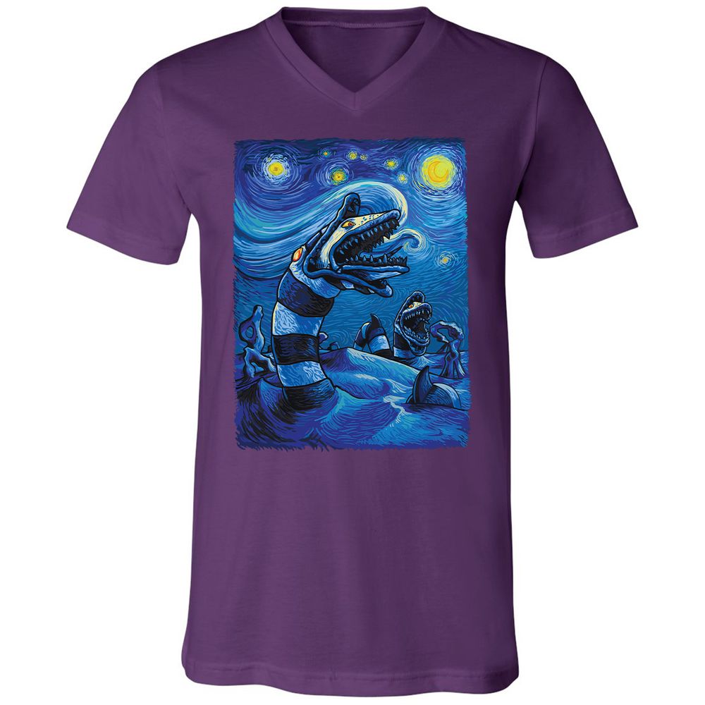 Unisex V-Neck T-Shirt - KTGJBJ3R - Team Purple - 9