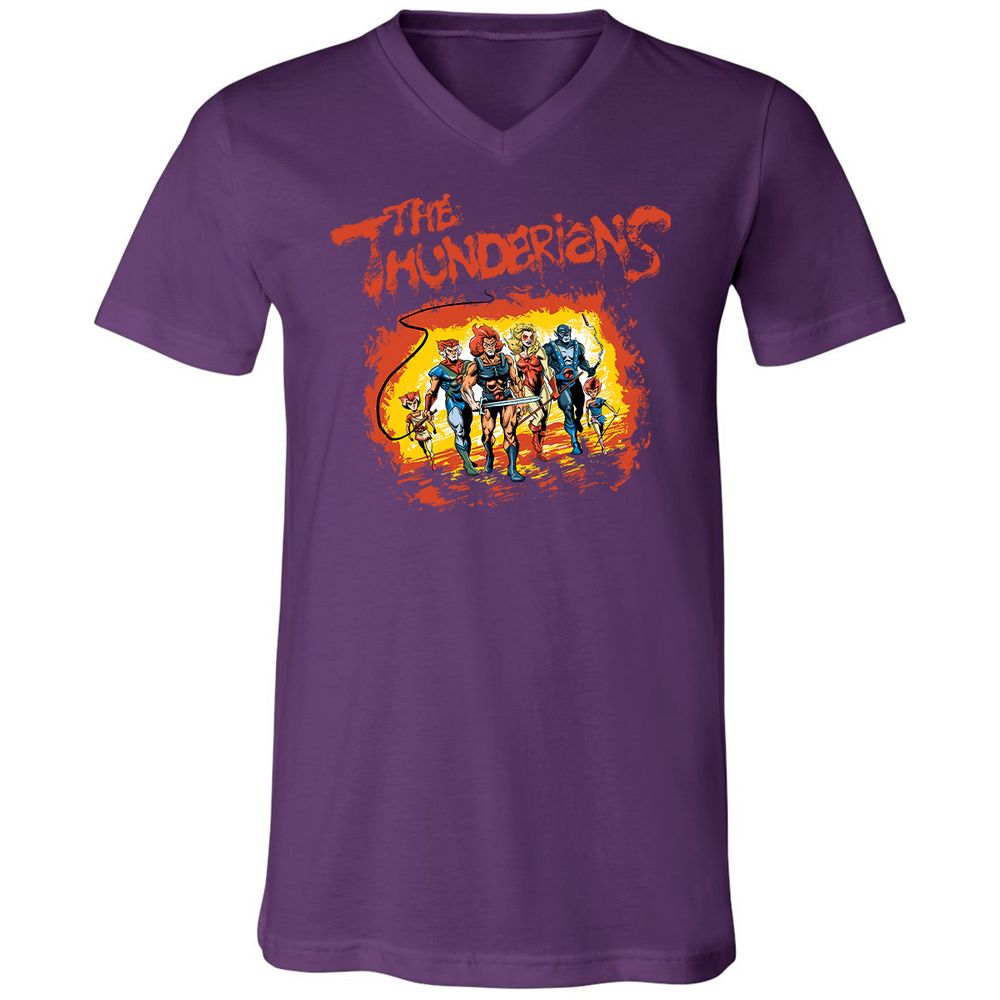 Unisex V-Neck T-Shirt - U362G1W8 - Team Purple - 9