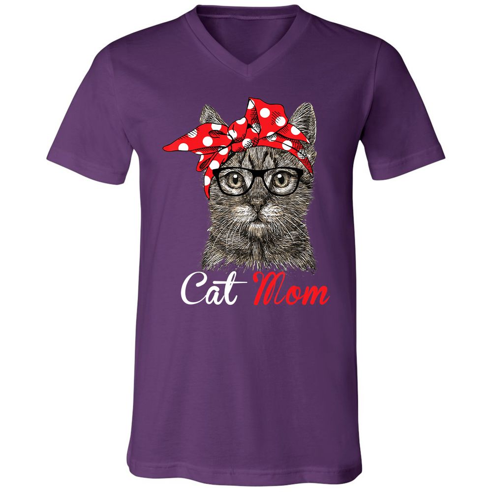 Unisex V-Neck T-Shirt - S22XK3S3 - Team Purple - 9