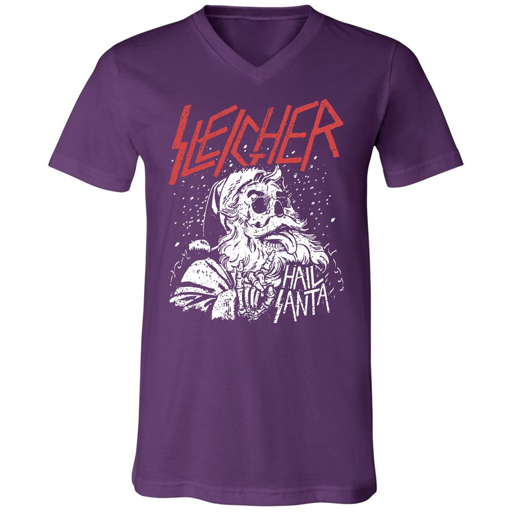 Unisex V-Neck T-Shirt - 26DWPNMX - Team Purple - 9