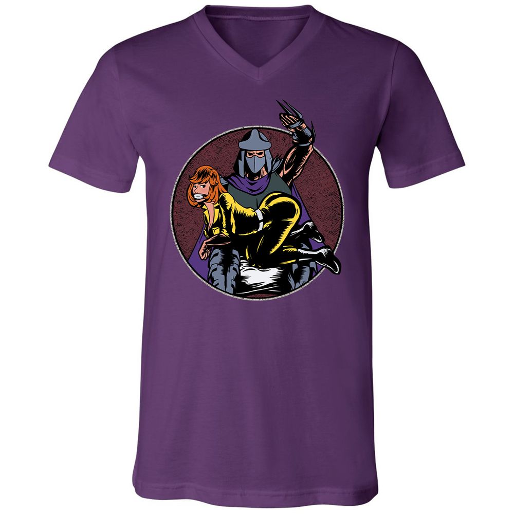 Unisex V-Neck T-Shirt - P4GC758K - Team Purple - 9