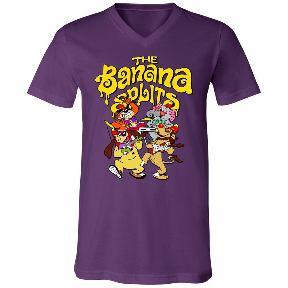 Unisex V-Neck T-Shirt - BZYHEZL2 - Team Purple - 9
