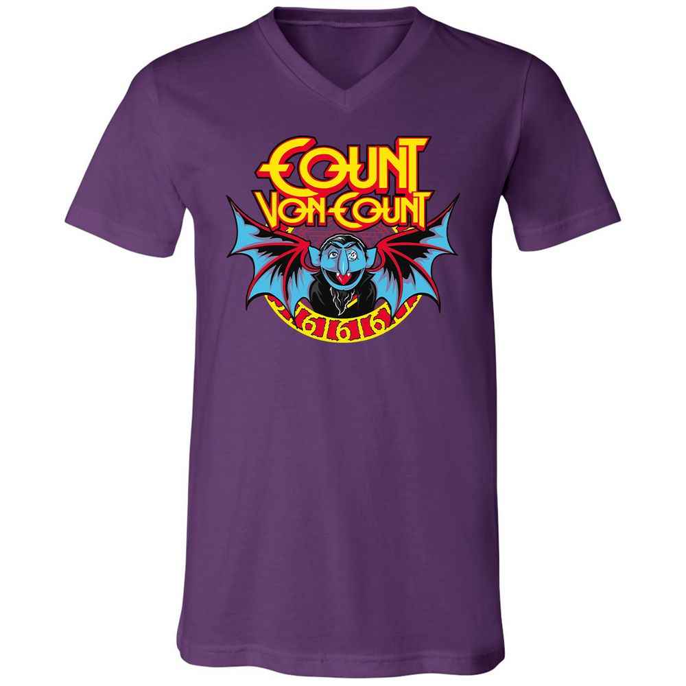 Unisex V-Neck T-Shirt - 88PZ5G9U - Team Purple - 9