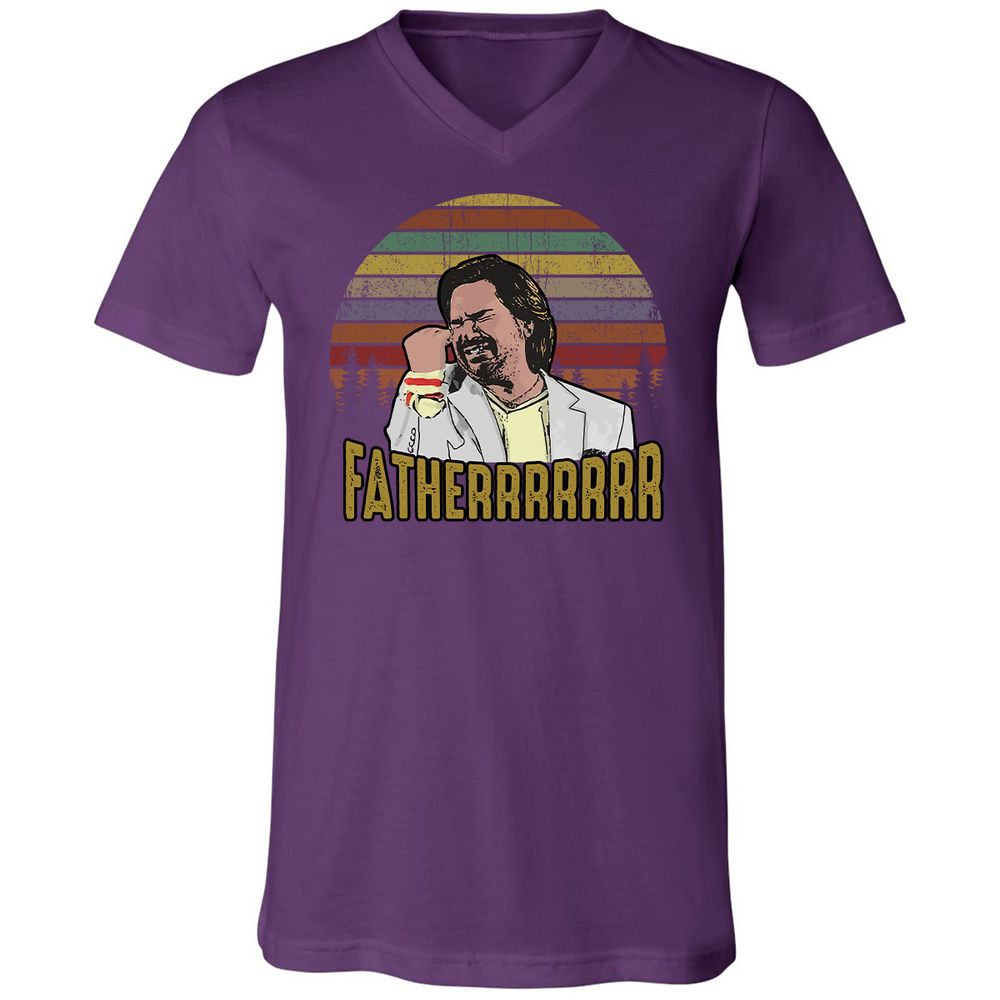 Unisex V-Neck T-Shirt - C7WPVRQJ - Team Purple - 9