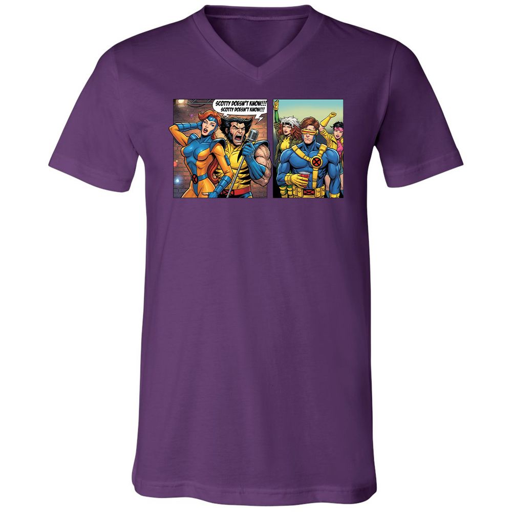 Unisex V-Neck T-Shirt - 9HNKLK99 - Team Purple - 9