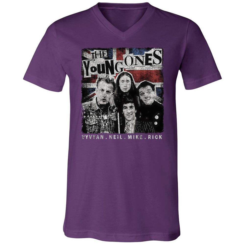 Unisex V-Neck T-Shirt - VNVWR2SW - Team Purple - 9