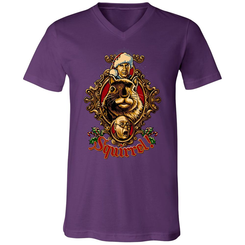 Unisex V-Neck T-Shirt - 2XASG4Y5 - Team Purple - 9