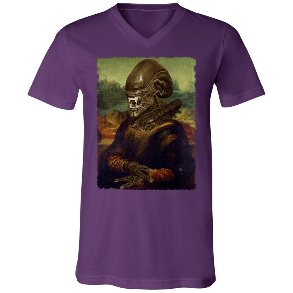 Unisex V-Neck T-Shirt - 1WGK514Y - Team Purple - 9