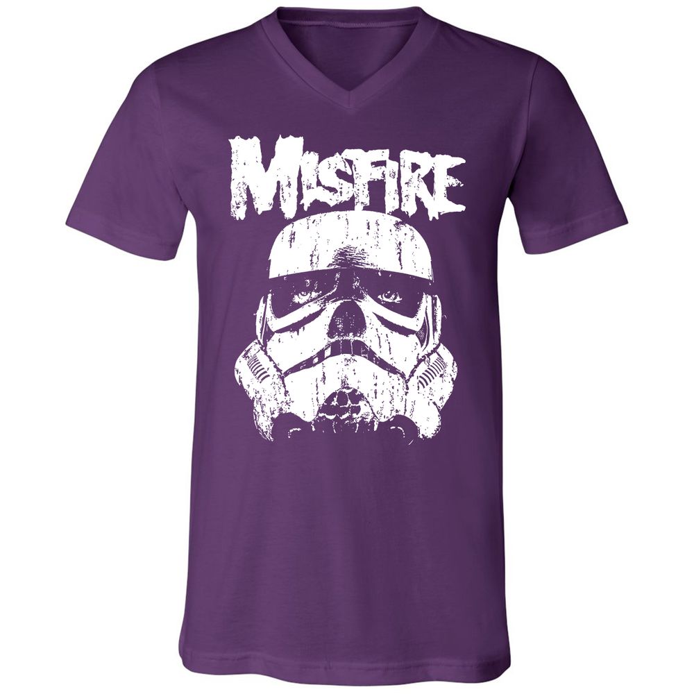 Unisex V-Neck T-Shirt - DYPZNWVS - Team Purple - 9