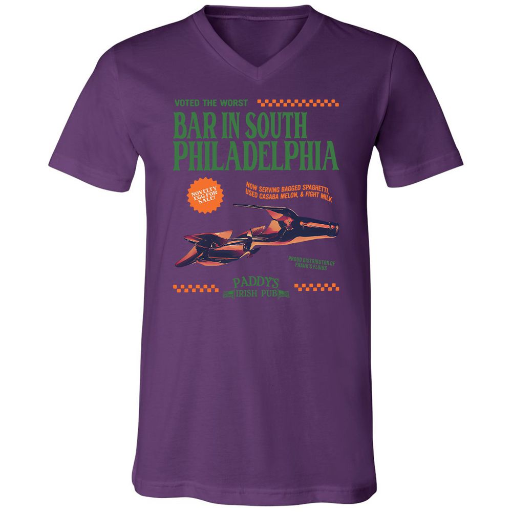 Unisex V-Neck T-Shirt - VDDTA4A1 - Team Purple - 9