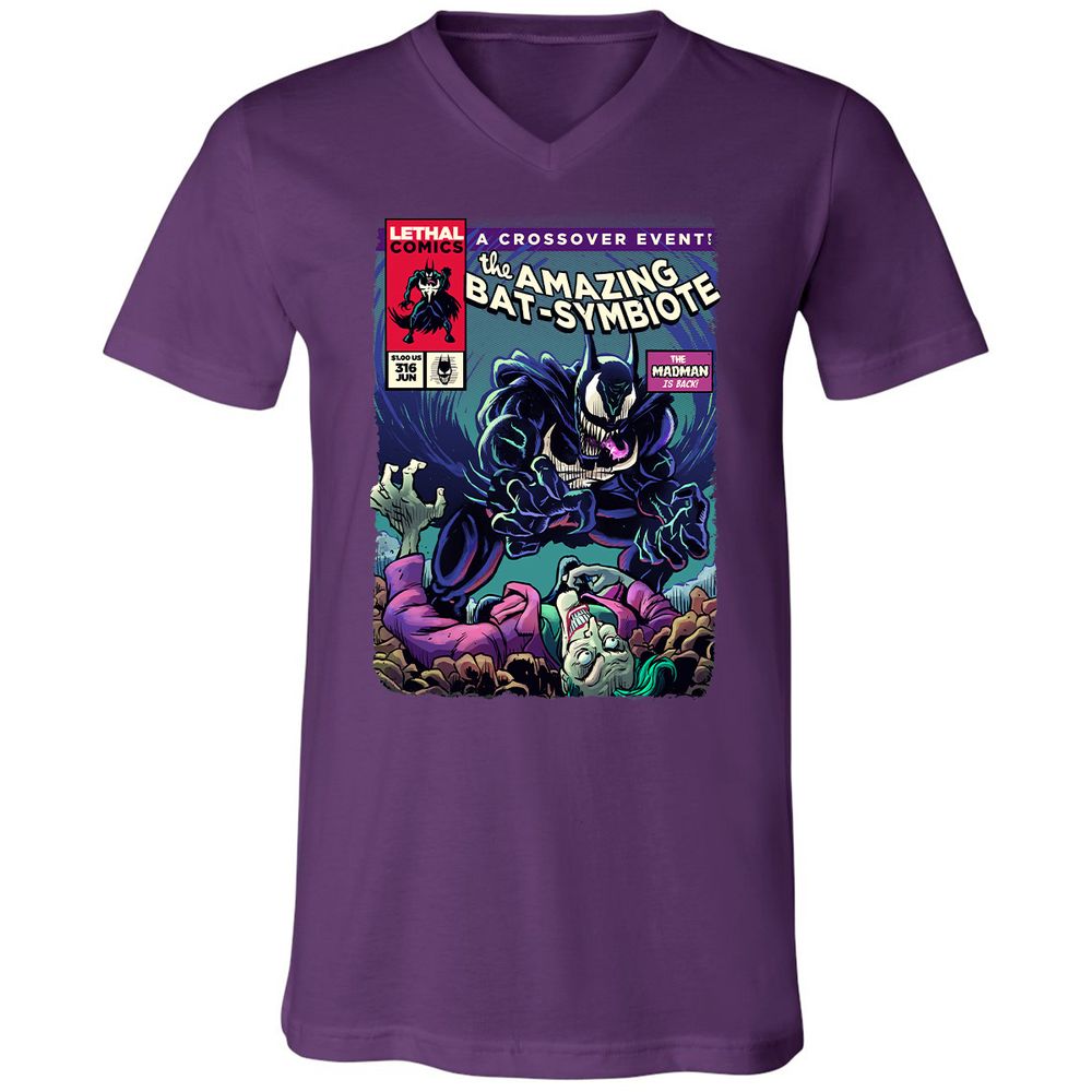 Unisex V-Neck T-Shirt - L9UWQ1BH - Team Purple - 9