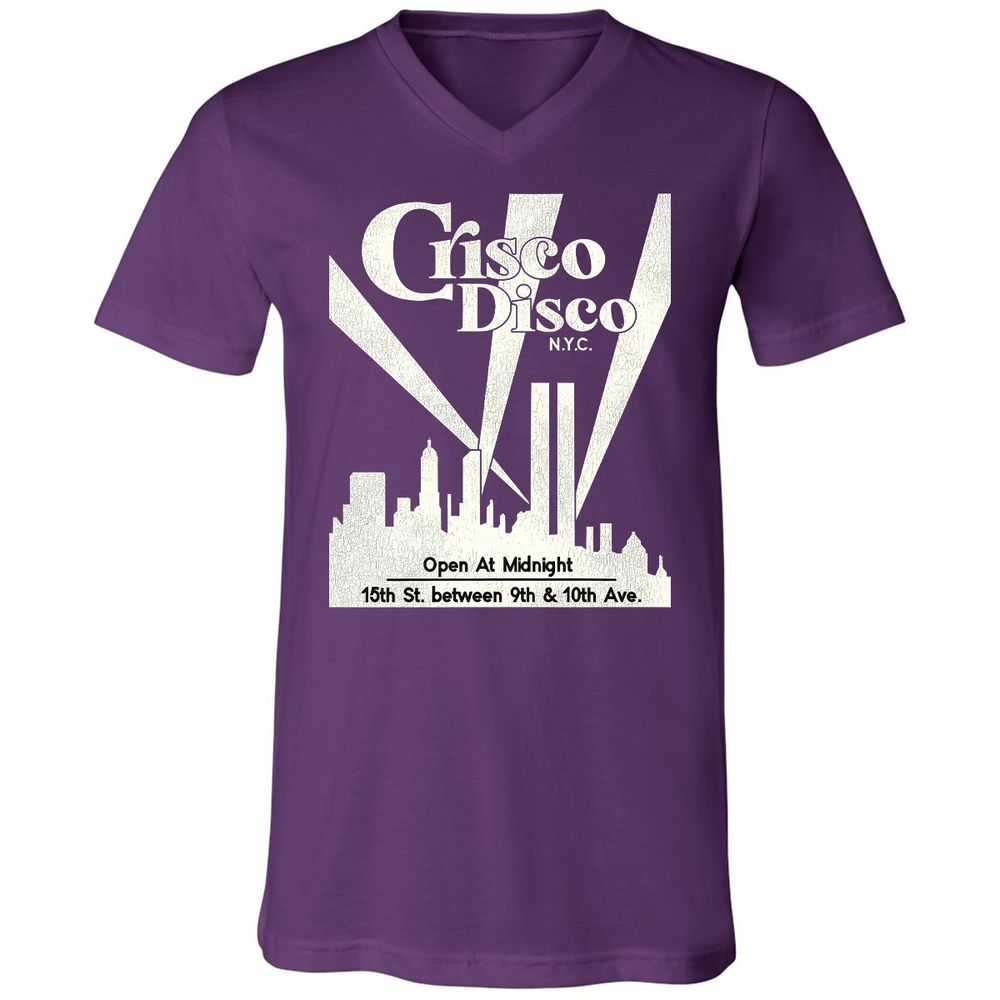 Unisex V-Neck T-Shirt - LZE1826K - Team Purple - 9