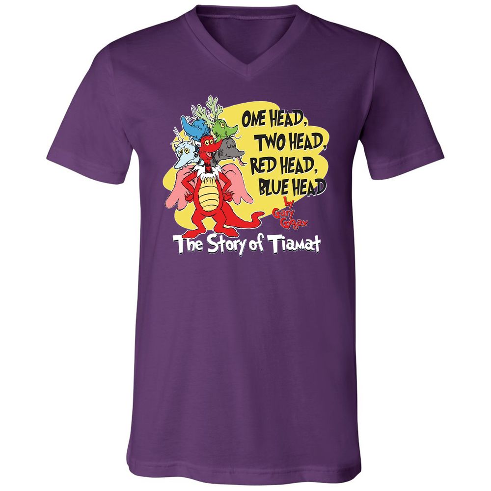 Unisex V-Neck T-Shirt - 7NCLXASY - Team Purple - 9