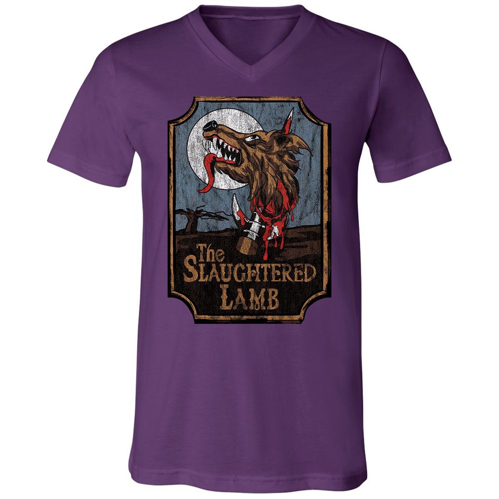 Unisex V-Neck T-Shirt - DLWPCGS2 - Team Purple - 9