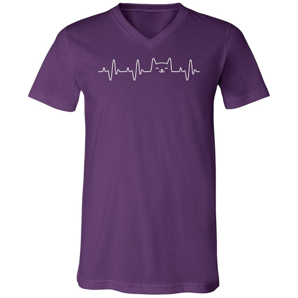 Unisex V-Neck T-Shirt - YKSDWYUS - Team Purple - 9