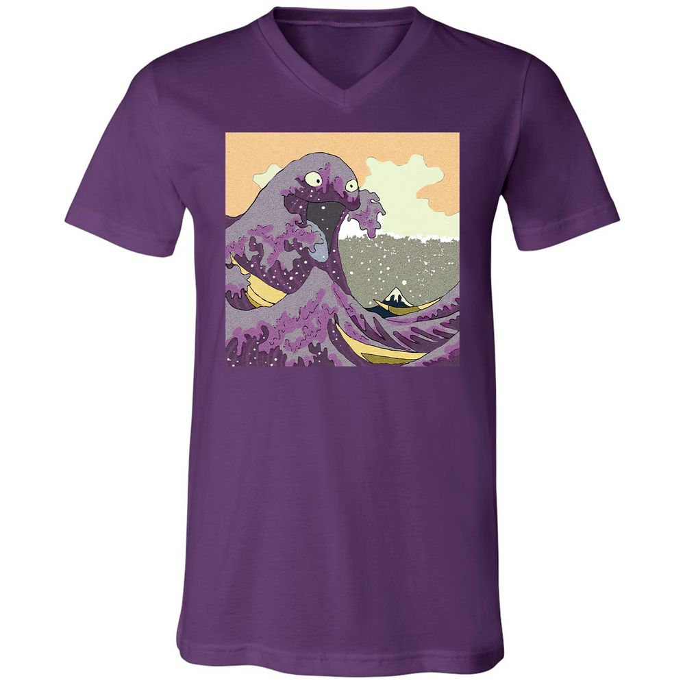 Unisex V-Neck T-Shirt - 9ERJ51Z8 - Team Purple - 9