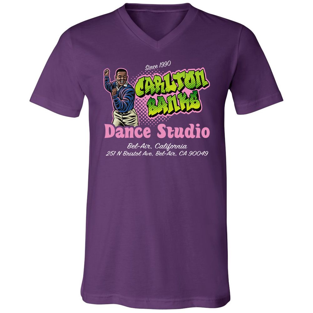 Unisex V-Neck T-Shirt - 448FPX3C - Team Purple - 9