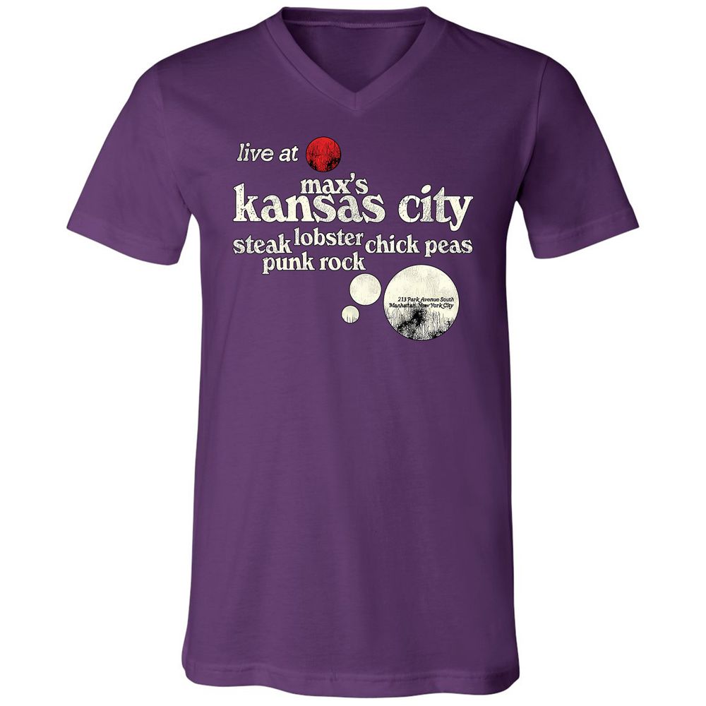 Unisex V-Neck T-Shirt - FKACXWG3 - Team Purple - 9
