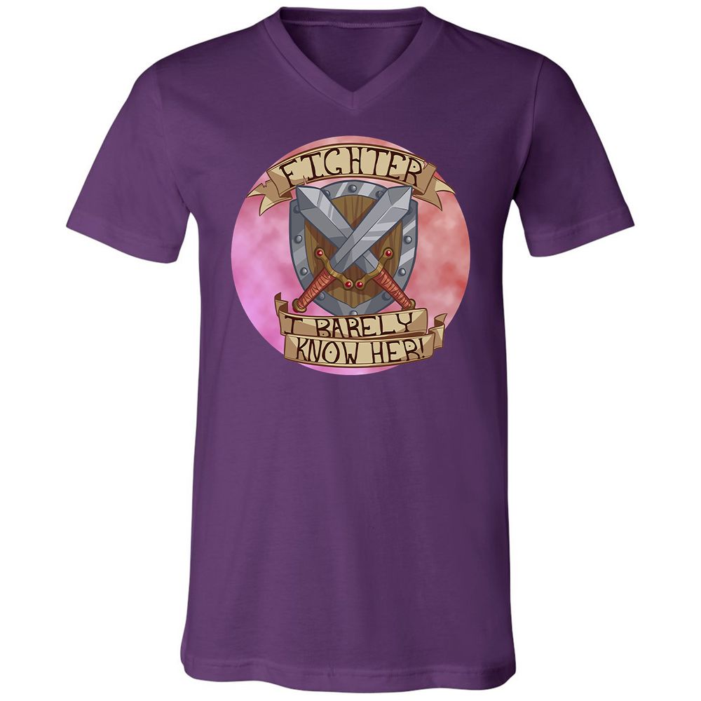 Unisex V-Neck T-Shirt - 51ZQAJCB - Team Purple - 9