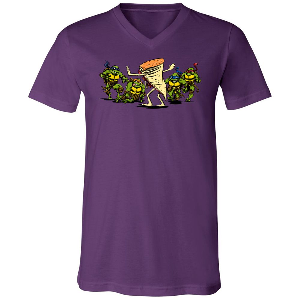 Unisex V-Neck T-Shirt - DU7DTBQC - Team Purple - 9