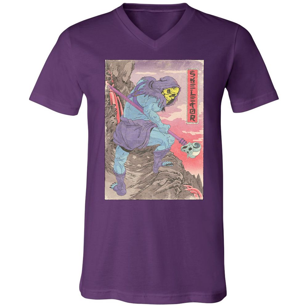 Unisex V-Neck T-Shirt - QTQ6VNSB - Team Purple - 9