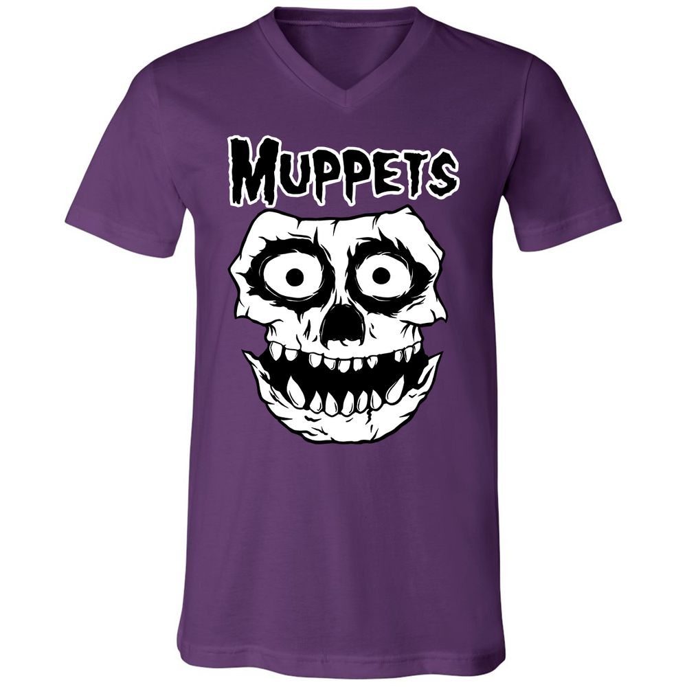 Unisex V-Neck T-Shirt - DCQUZY1C - Team Purple - 9