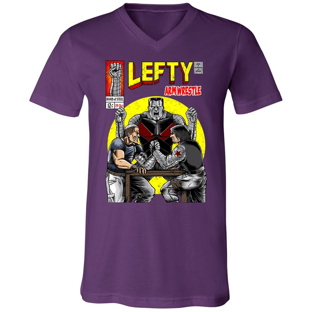 Unisex V-Neck T-Shirt - VCAPWR15 - Team Purple - 9