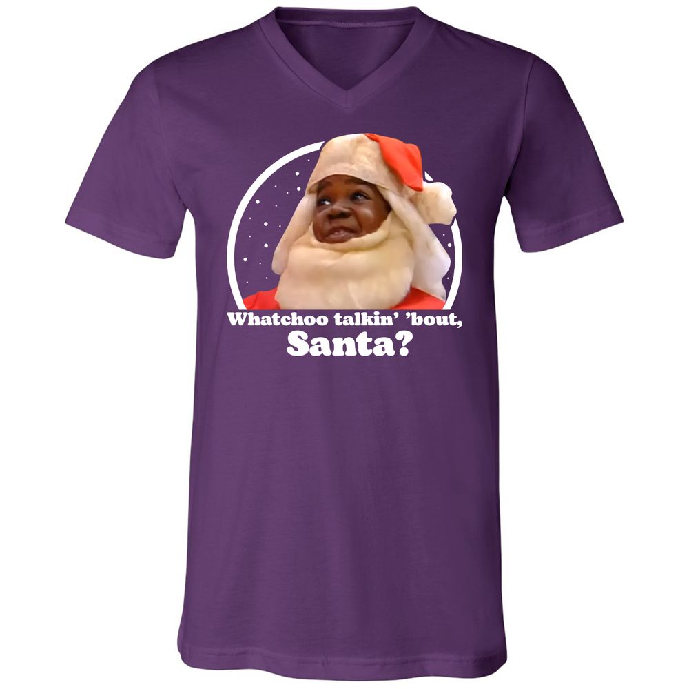 Unisex V-Neck T-Shirt - J2TL5ZBM - Team Purple - 9