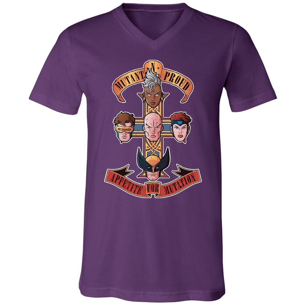 Unisex V-Neck T-Shirt - D4YD9DVC - Team Purple - 9