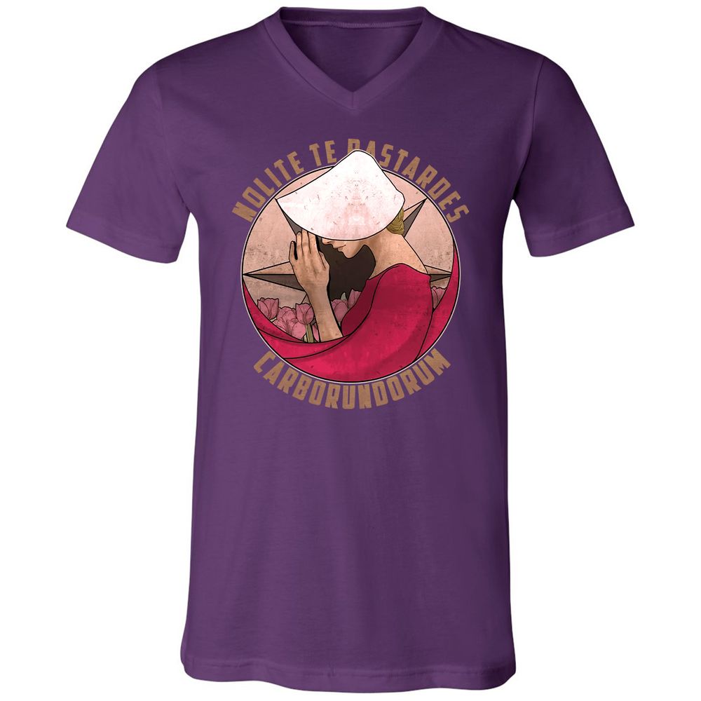 Unisex V-Neck T-Shirt - 3ZPS6SK8 - Team Purple - 9