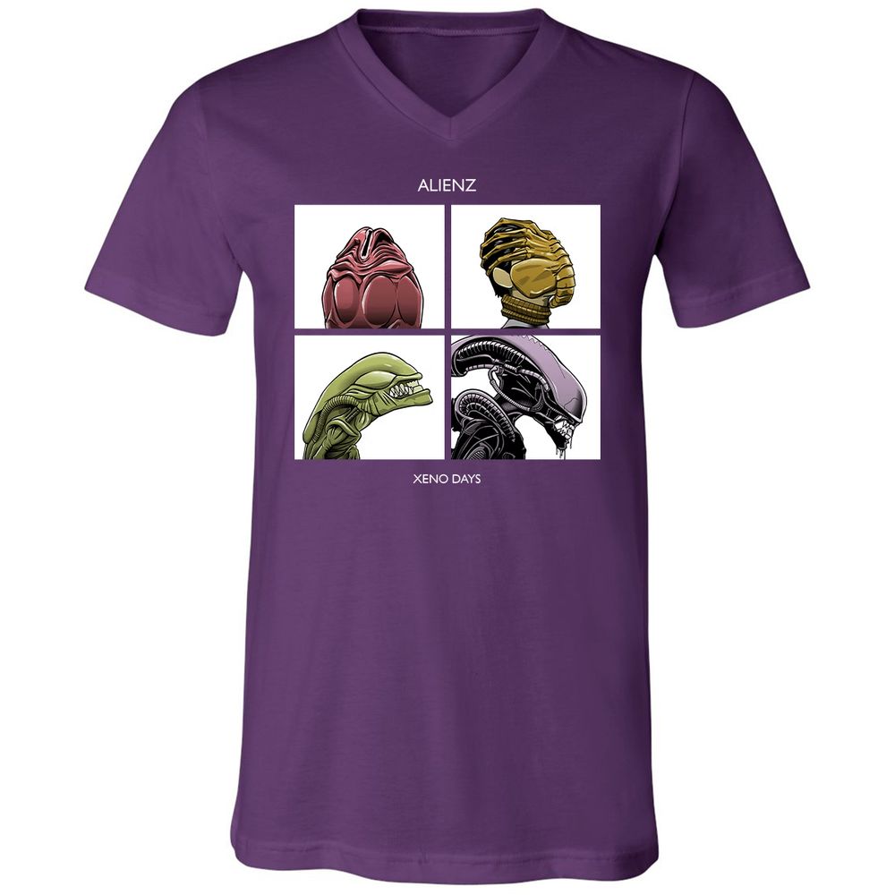 Unisex V-Neck T-Shirt - TVN763C4 - Team Purple - 9