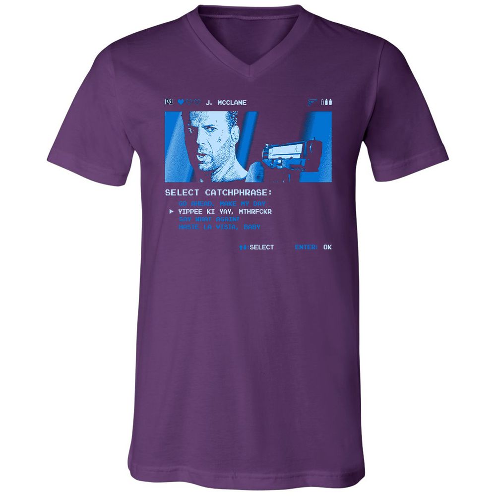 Unisex V-Neck T-Shirt - CVTMSV59 - Team Purple - 9