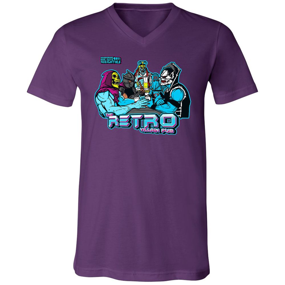 Unisex V-Neck T-Shirt - CFFPF4RH - Team Purple - 9