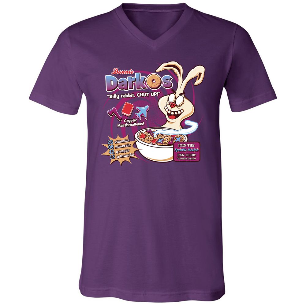 Unisex V-Neck T-Shirt - RKST5YTJ - Team Purple - 9