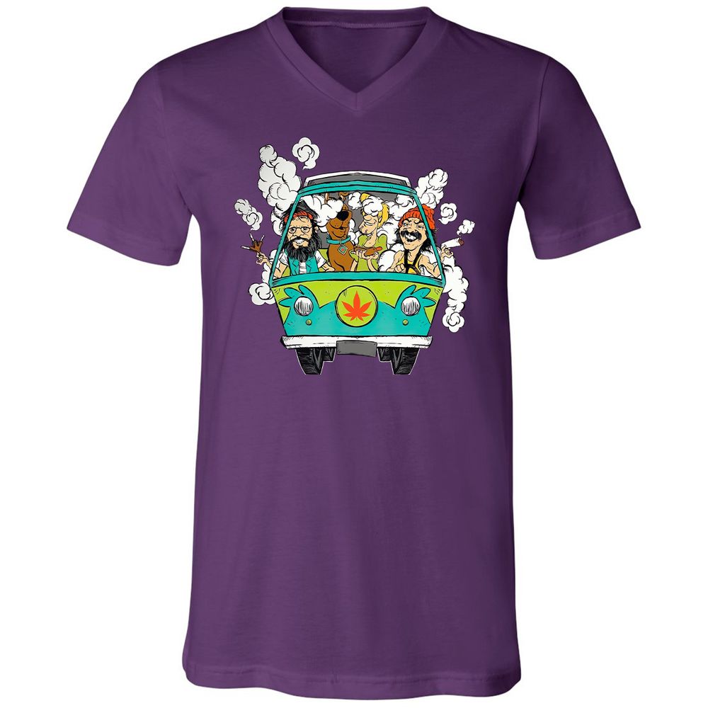 Unisex V-Neck T-Shirt - 417KPKT3 - Team Purple - 9
