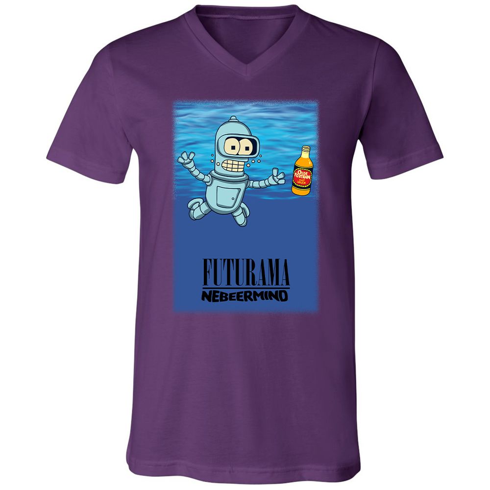 Unisex V-Neck T-Shirt - 737VUVMN - Team Purple - 9
