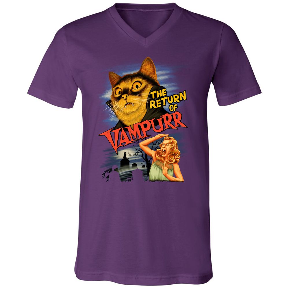 Unisex V-Neck T-Shirt - 2VN74J2Q - Team Purple - 9