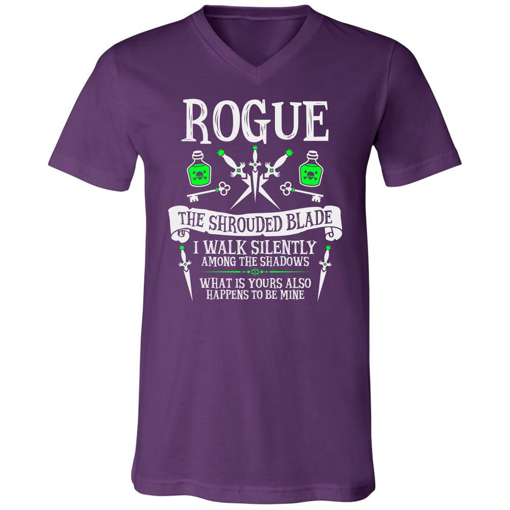 Unisex V-Neck T-Shirt - 4PU3TRW8 - Team Purple - 9