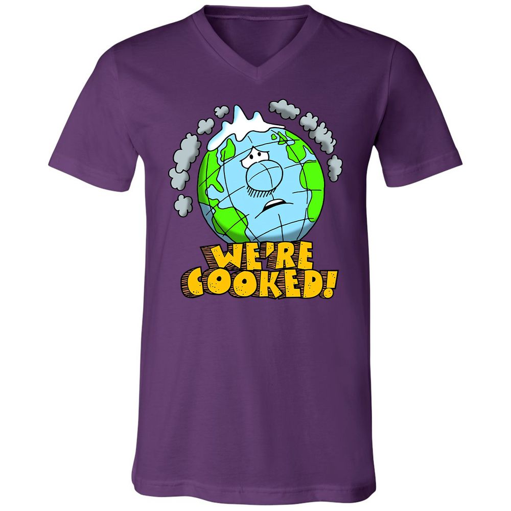 Unisex V-Neck T-Shirt - 5FMRF3AS - Team Purple - 9