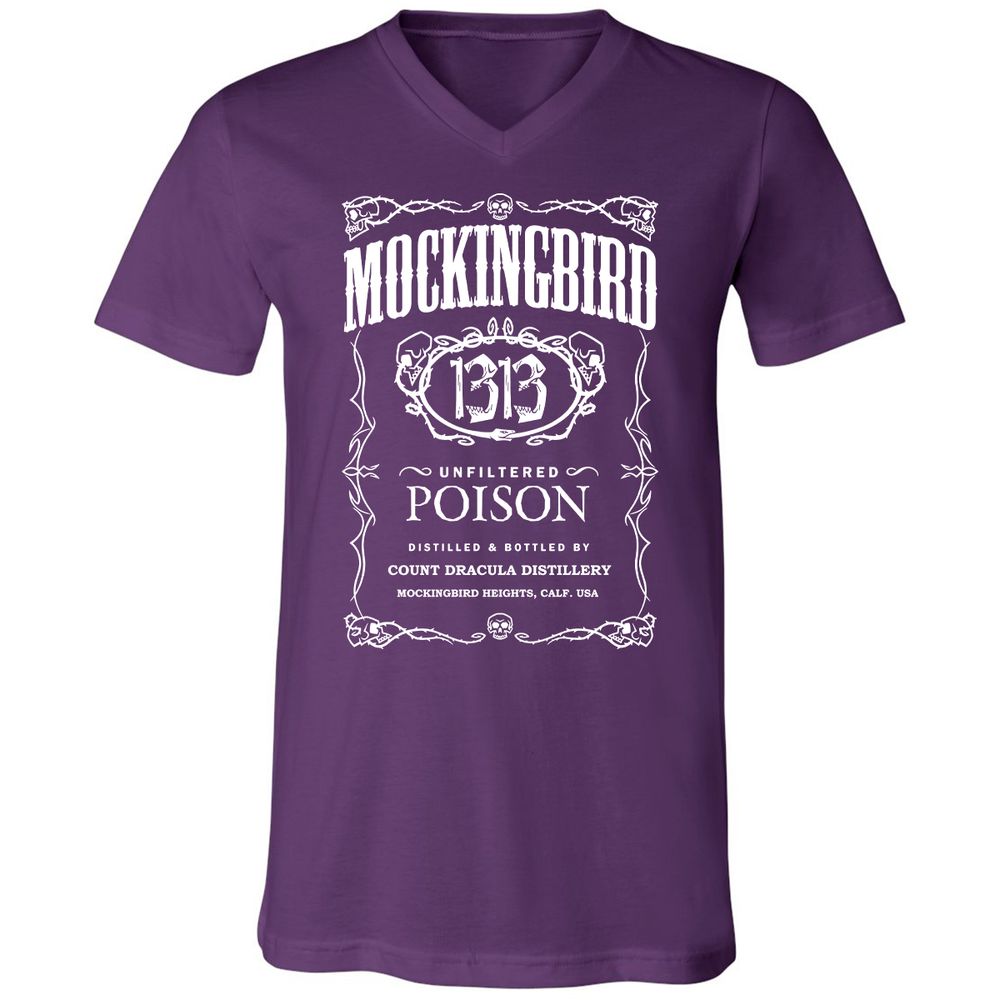 Unisex V-Neck T-Shirt - CVE8YJA6 - Team Purple - 9