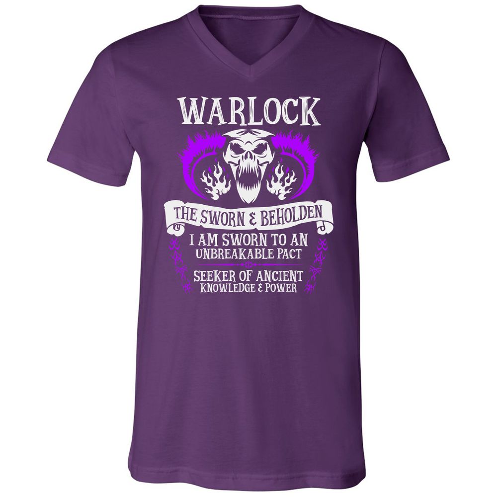 Unisex V-Neck T-Shirt - SXWRUK5D - Team Purple - 9