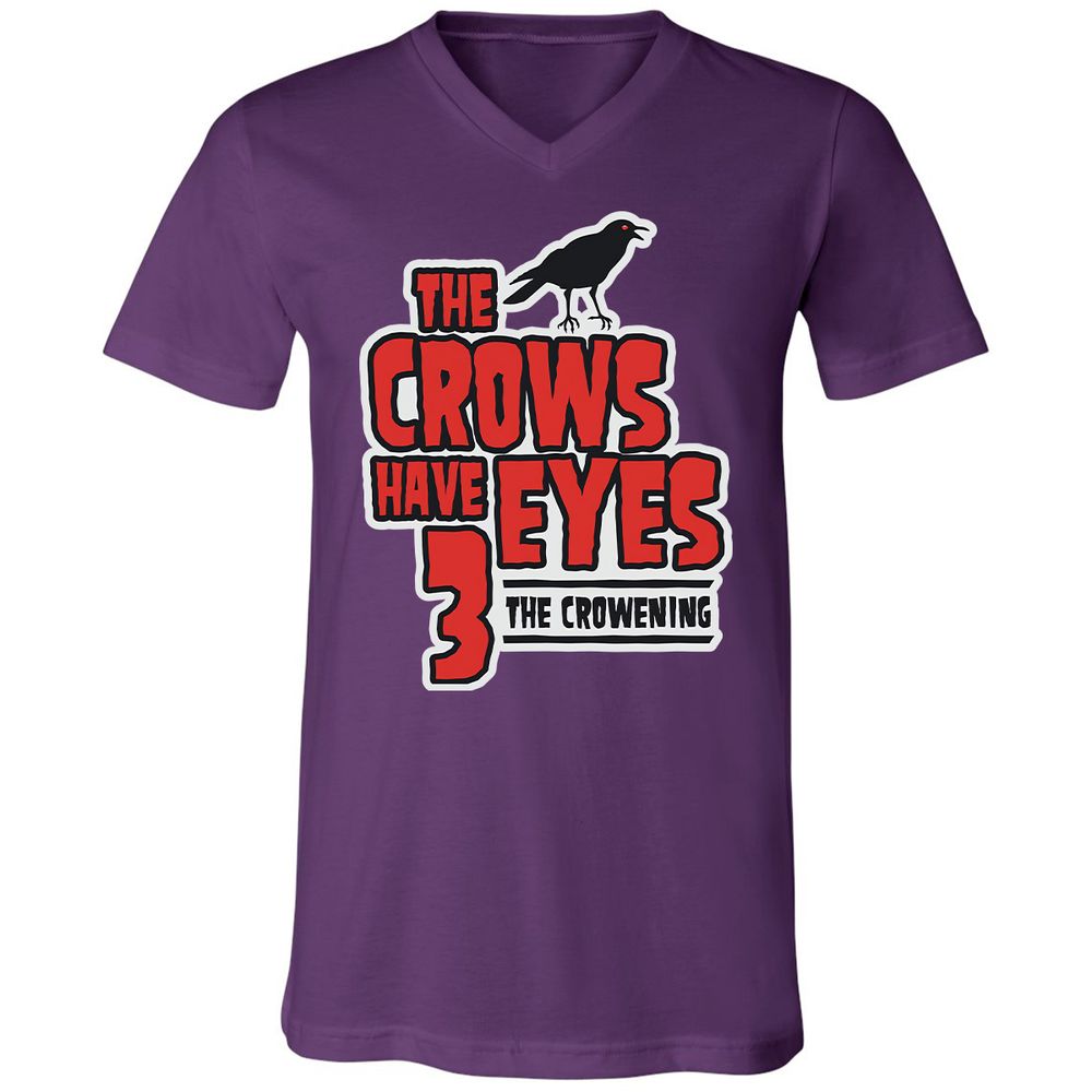 Unisex V-Neck T-Shirt - 3YDFUNKJ - Team Purple - 9