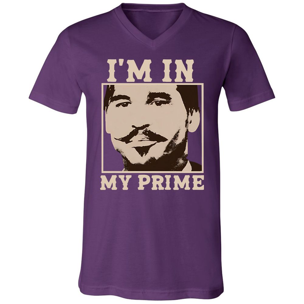 Unisex V-Neck T-Shirt - 55BXW2XH - Team Purple - 9