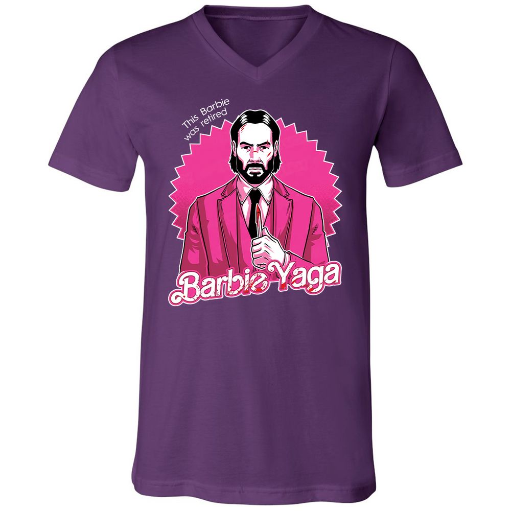 Unisex V-Neck T-Shirt - KEVDZ3J6 - Team Purple - 9