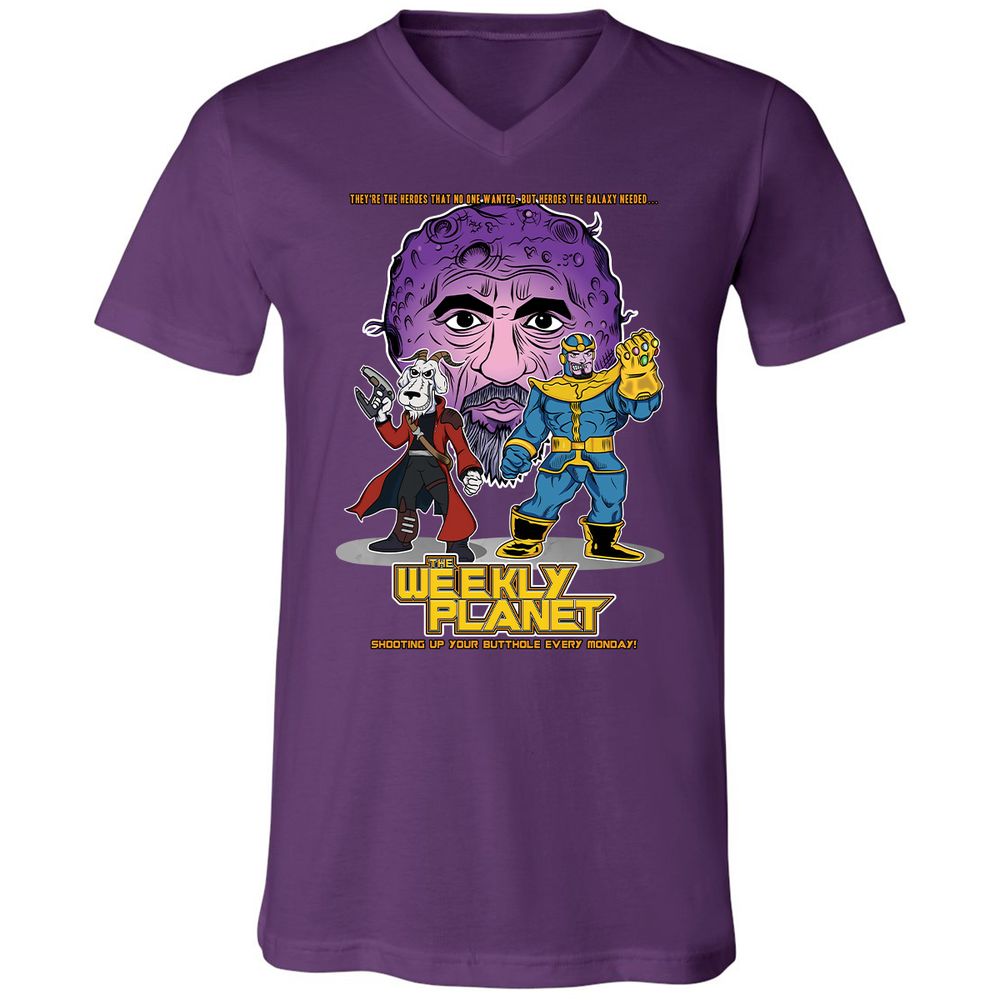 Unisex V-Neck T-Shirt - EJ983W2B - Team Purple - 9