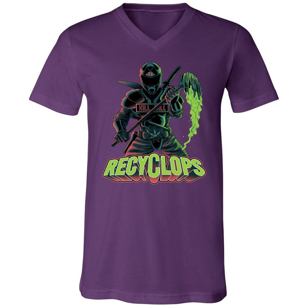 Unisex V-Neck T-Shirt - C4V321YL - Team Purple - 9