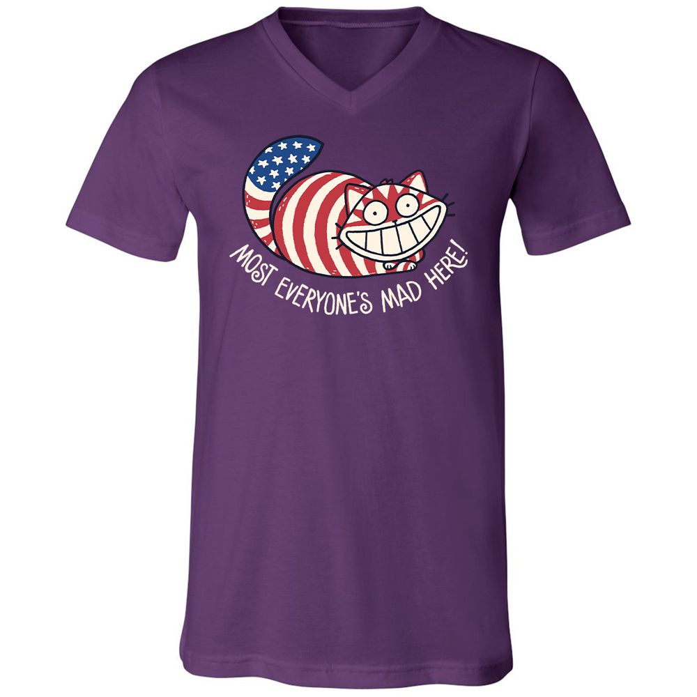Unisex V-Neck T-Shirt - CPRE4MLA - Team Purple - 9