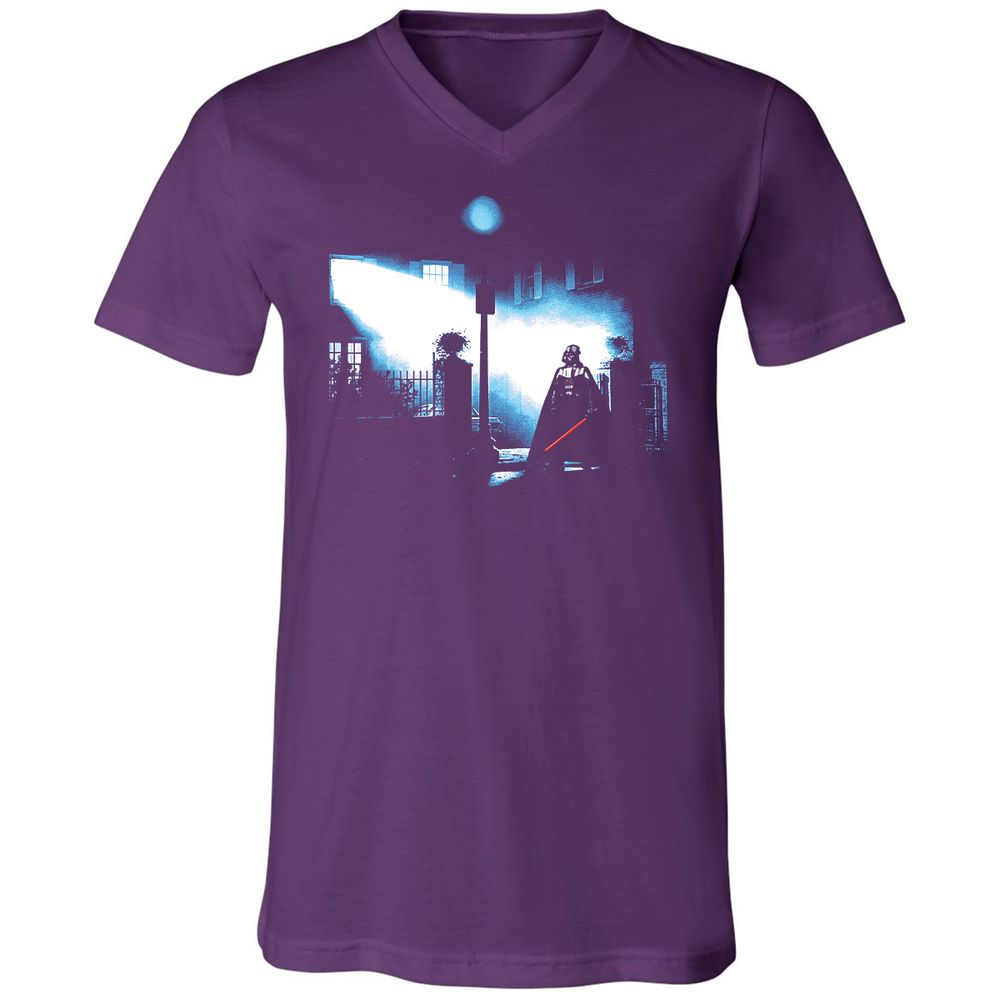 Unisex V-Neck T-Shirt - UUQEGEXK - Team Purple - 9